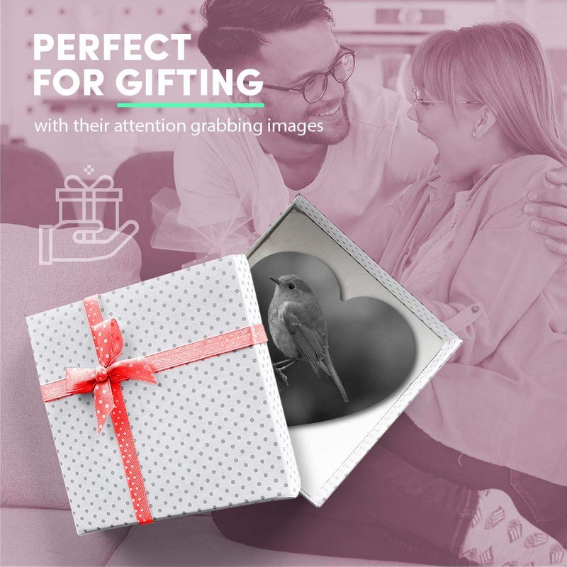 1 x Heart MDF Magnets - Robin Wildlife England 35771