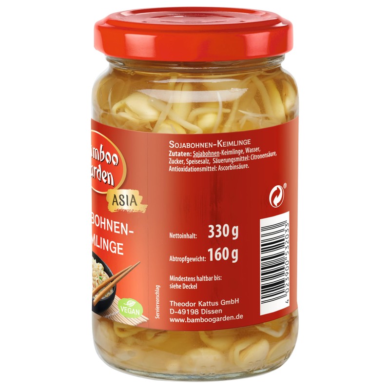 Bamboo Garden Soybean Seedlings 330g Draining Weight 160g (Packaging Design