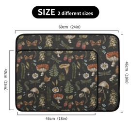 RoseFace Mushroom Dish Drying Mat - 18"" x 24"" Microfiber Dish Mat Absorbent Drying Pad Heat-resistant Dish Drainer Mats for Kitchen Countertop, 2024012905