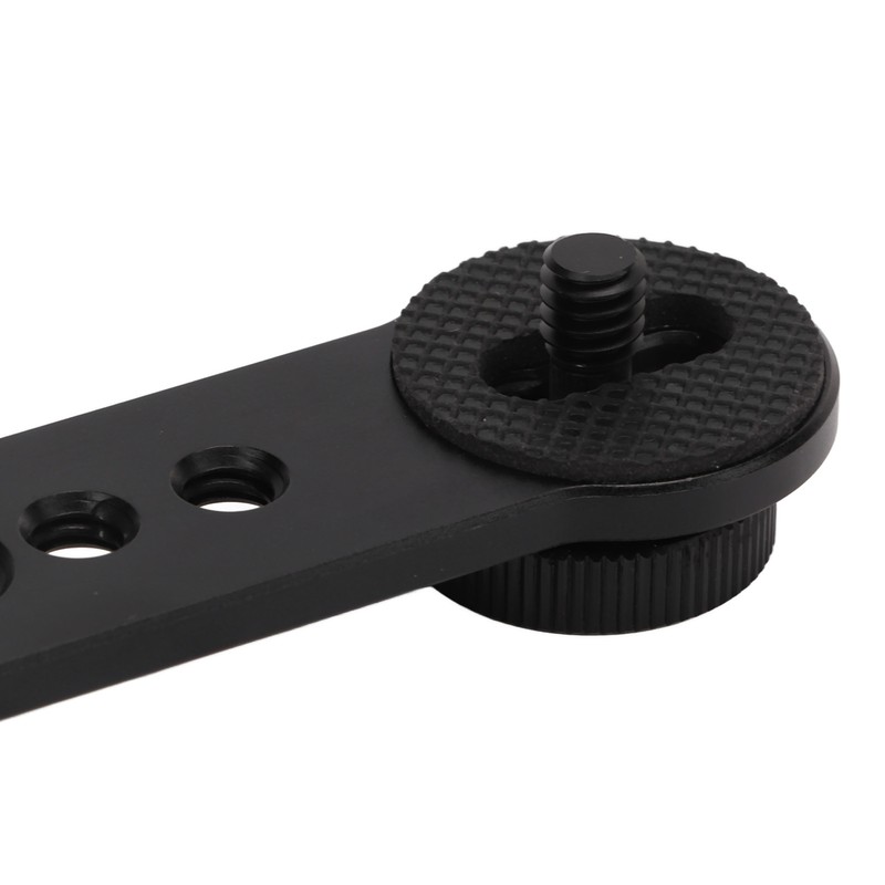 Triple Cold Shoe Extension Bracket Aluminium Alloy Microphone Stand Mount