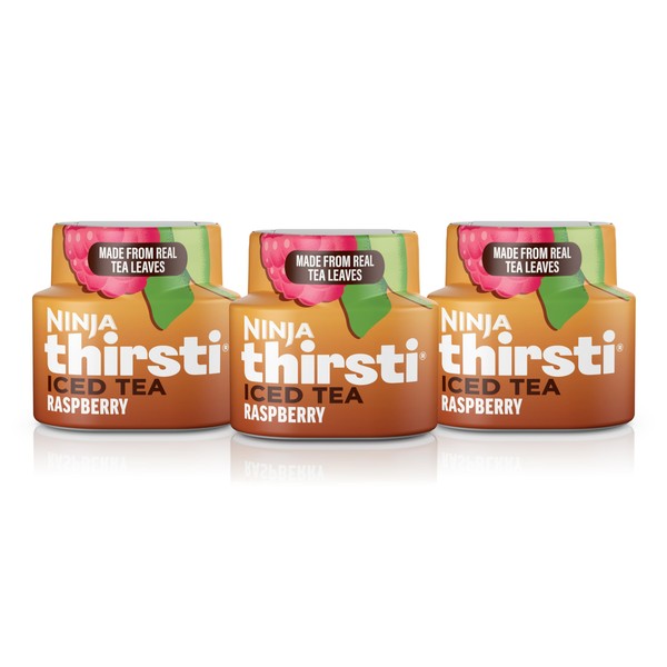 Ninja Thirsti Flavored Water Drops, ICED TEA Raspberry, Bold Iced