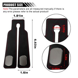 Car Seat Back Double Hooks for Headrest, Leather Car Back Seat Hooks for Purse and Bags, Upgraded 2 in 1 Purse Hook for Car Seat, Universal Vehicle Headrest Hangers for Car, Home (Black, 1PC)