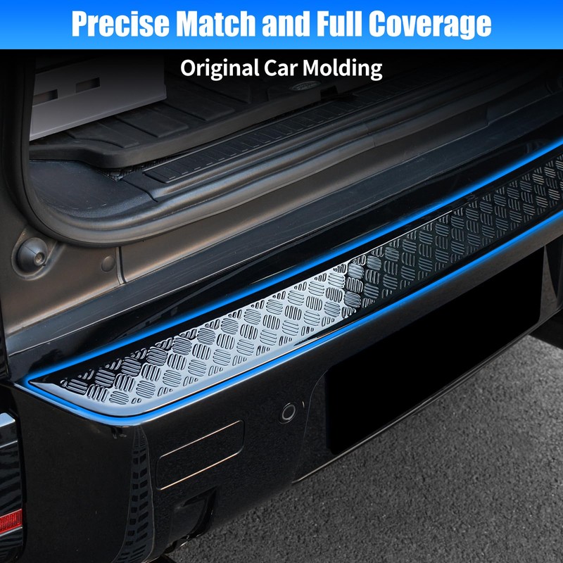 Rear Bumper Anti-Scratch Guard Compatible with Land Rover Defender 90