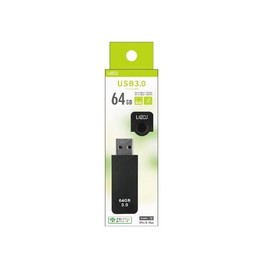 LAZOS 64GB Cap USB Flash Memory (Black)