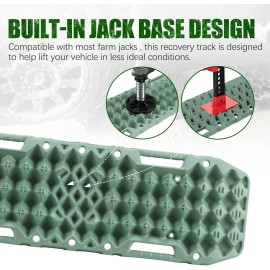 Unbranded BUNKER INDUST Off-Road Traction Boards with Jack Base, 1 Pair