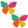 Handmade 4 Colors Raffia Dangle Earrings for Women Boho Cute