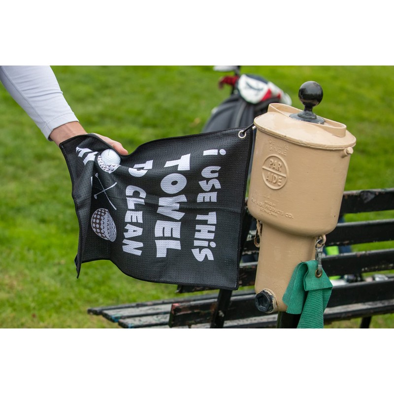SHANKITGOLF Funny Golf Towel Gag Gift Clean Golf Balls Fun