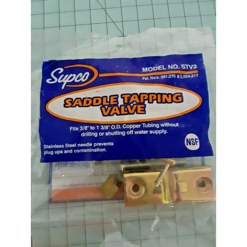 Supco STV2 Saddle Tapping Valve (NEW) 3/8" to 1-3/8" Copper