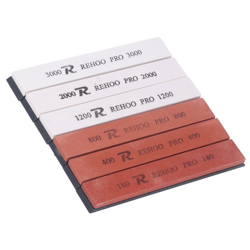 6pcs Whetstone White Corundum Multifunctional 80 400 800 1200 2000