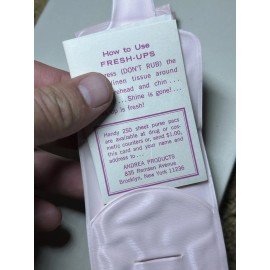 Andrea Raab Fresh-Ups Facial Blotting Linen Pink full with wipes VTG 70s