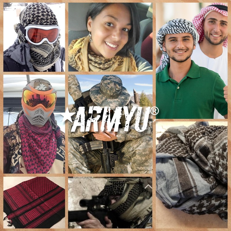 Army Universe Premium Heavyweight Shemagh Scarf Pin - Olive Drab