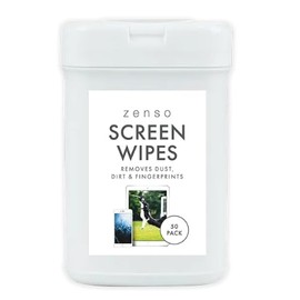 Screen Wipes 50PK – Antibacterial Cleaning Wipes for Monitors, Laptops, TVs, Tablets & Phones | Removes Dust, Dirt, Smudges & Fingerprints | Safe for Home, Office, Electronics & Glass Screens