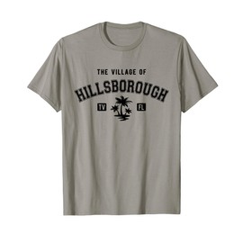 The Village of Hillsborough Classic Style Palm Trees Design T-Shirt