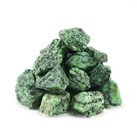 Nvzi Raw Ruby Zoisite, Crystals and Healing Stones, Bulk Crystals, Rocks for Tumbling, Raw Crystals Bulk, Amathesis Crystal, Calcite Crystal for Decoration, Wicca, Reiki,Chakra and Energy(460g)
