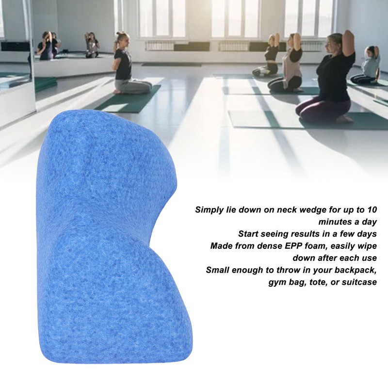 Neck Wedge Bed Sleeping Stretching Pillow Cervical Traction Discomfort Relieve