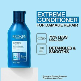 Redken Condicionador Extreme | Condicionador para Cabelos Danificados | Fortalece e Protege Cabelos Danificados | Com Proteínas | 300ml