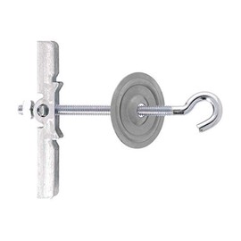 Molly Hollow Metal Cavity Ceiling Spring Toggle Hook M4 x 60 mm - Pack of 2