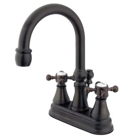Kingston Brass KS2615BX 4 in. Centerset Bathroom Faucet, Oil Rubbed Bronze