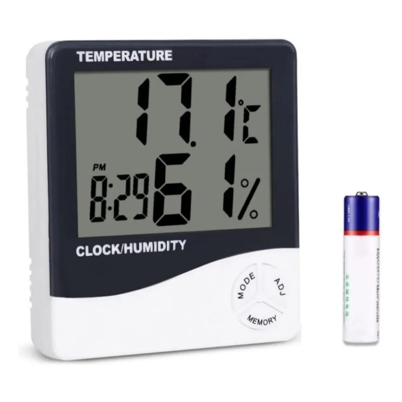 Higrómetro Medidor De Humedad Extensiones De Pestañas Blanco