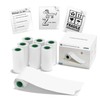 Jadens Portable Thermal Printers,Wireless Bluetooth Smart Printer with 6 Roll