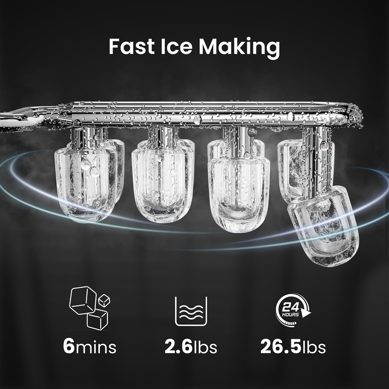 Electactic Pro Ice Maker: Fresh Ice On Demand in 6