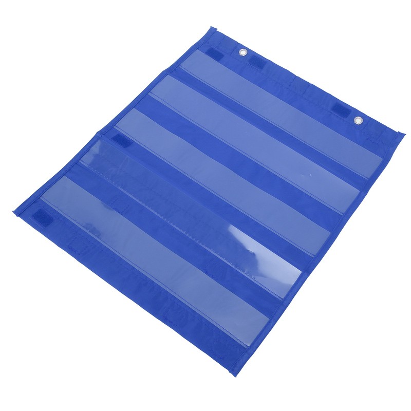Magnetic Pocket Chart 5 Rows Transparent Schedule Pocket Chart for