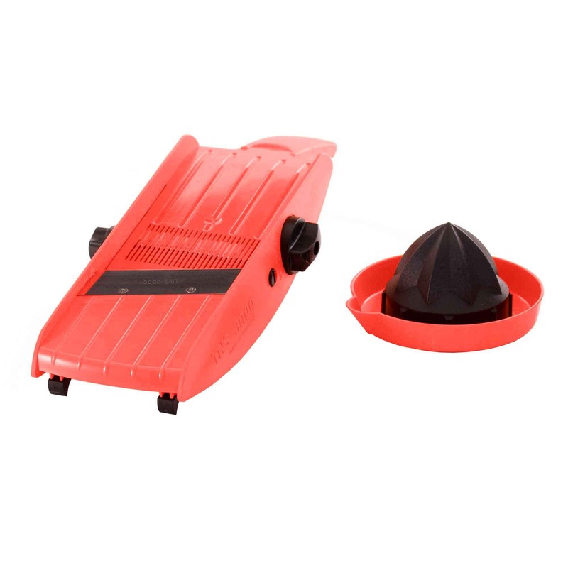 Vegetable Slicer Red TNS 3000 Multi Grater, Cucumber Slicer, Julienne