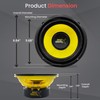 Pyle 6.5 Inch Mid Bass Woofer Sound Speaker System -