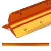 30cm Triangular Scale Ruler, Metal Ruler for Architects, 1:20, 1:25,