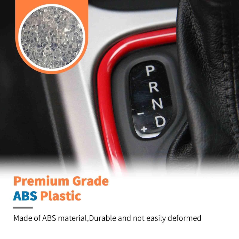 JeCar Center Console Gear Shift Panel Trim for Jeep Compass