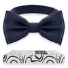 Adam Young Men's Bow Ties Pre-Tied Style Formal Satin Classic