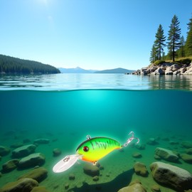 1Pc Green Crank 3D Eyes Fishing Lure Hard Bait Bass Crankbait Sharp Fish Hook Tackle,Accessories