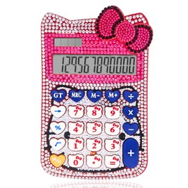 Cute Calculators, 12 Digit with LCD Display for Teachers Student Basic Office, Kids Calculator, Calculator for School, Mini Calculator, Cartoon Calculator, Handheld Calculator 5.9×2.6 inch Red