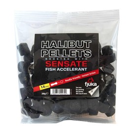 Fjuka Sensate Halibut Pellets 14mm 200g bag | Boosted big fish hookbaits | Carp, barbel, chub, tench etc