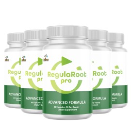 Pelican Vitamins RegulaRoot Pro- Digestive Support- 5 Bottles- 300 Capsules