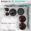 YASONIC Corner Shower Caddy, 3-Pack Adhesive Bathroom Caddy with Soap
