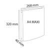 Exacompta 512809E Ring Binder Polypropylene 700µ 4 Rings Spine 30