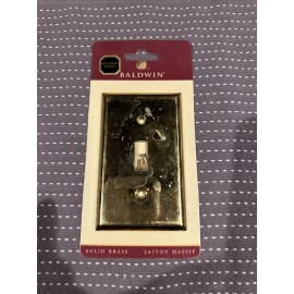 Baldwin Brass Classic Single Toggle Switch Plate in Satin Nickel - 4751-030-CD