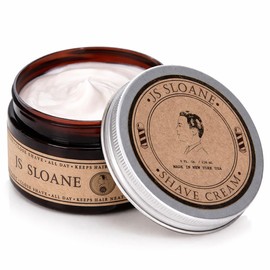 JS Sloane Shave Cream for Men – Rich Lather for Close & Comfortable Shave – Helps Prevent Razor Burn & Bumps – Ideal for Safety & Straight Razor – Premium Men’s Grooming Cream (8 oz)