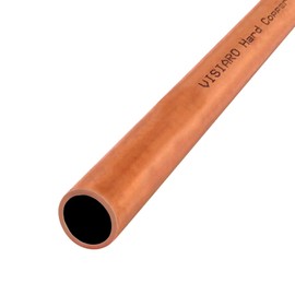 Visiaro Hard Copper Tube, 1mtr, Outer Dia 6 mm, Wall Thickness 25 swg, Pack of 1