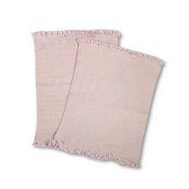 [Aoba Co., Ltd] Toko-chan's Fluffy Belly Wrap Thin Short Length 11.8 inches (30 cm), Set of 2 (Dull Cherry Blossoms), Pink