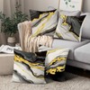 Joymaison Black Gold Marble Cushion Covers 45 x 45 Pack