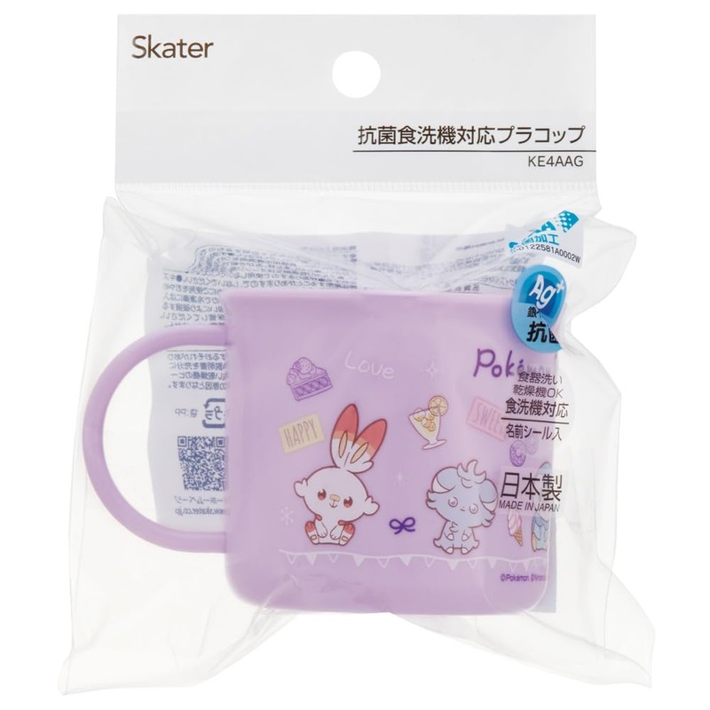 Skater KE4AAG-A Antibacterial Cup, 6.8 fl oz (200 ml), Pokémon,
