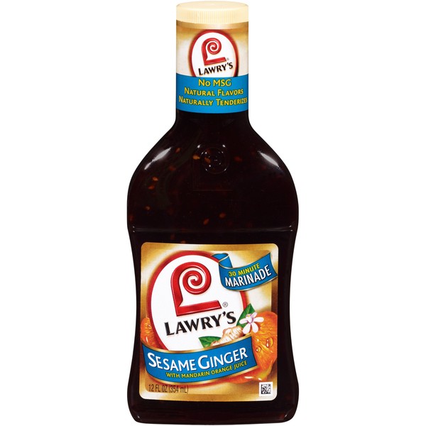 Lawry's Sesame Ginger with Mandarin Orange Juice Marinade, 12 fl oz