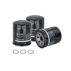 Kefly N3R1-14-302 Engine Oil Filters Fits for 2009-2011 Mazda RX-8, 2002-2014 WRX, 2004-2021 WRX STi, with Drain Plug Gasket (3 PCS)