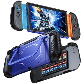 FYOUNG Dockable Protective Case for Switch 2 with Hard PC Front Cover