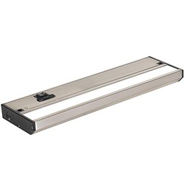 LED Under Cabinet Lighting by NSL - Dimmable Hardwired or Plugged-in installation - 3 Color Temperature Slide Switch - Warm White (2700K), Soft White (3000K), Cool White (4000K) - 12 Inch Satin Nickel