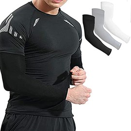VEKENSEE Mangas para Brazos UV, 3 par Manga Protectora para Brazo, Mangas de Brazo Seda de Hielo, Unisex Mangas de Protección UV, para Andar en Bicicleta, Conducir, Pescar, Golf, Corriendo, Baloncesto, Béisbol