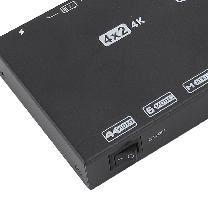 4K 30Hz HD Multimedia Interface Switch Splitter with Remote 6