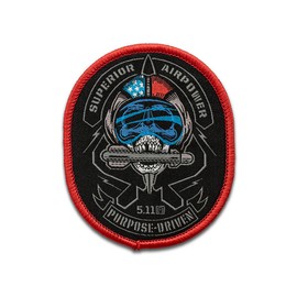 5.11 Tactical Skull Fighter Patch (Black)